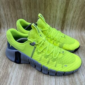 Nike Free Metcon 5 Men's Size 11.5 Volt Wolf Grey Training Shoes DV3949-700
